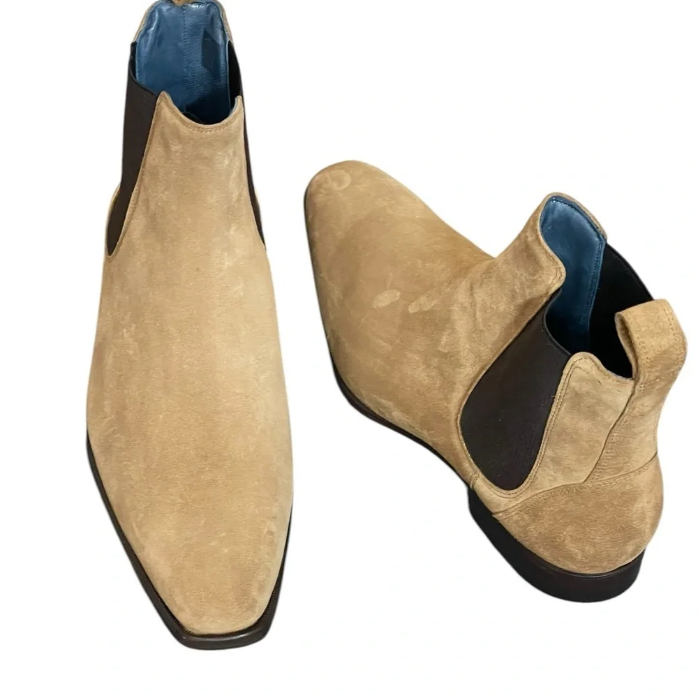 New! Perlie Chelsea‎ Boots - Dark Beige size 46 USA 13
